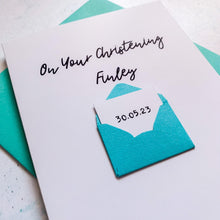 Load image into Gallery viewer, On Your Christening Card, Girl&#39;s Christening Card, Boy&#39;s Christening Card, Card for her, card for him, Baptism Card, On Your Baptism