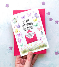 Load image into Gallery viewer, Amazing Mum on Day Card, Personalised Mother&#39;s Day Card, Card for Mum to be, Mother&#39;s Day UK, Mummy on Mother&#39;s Day, Mothering Sunday