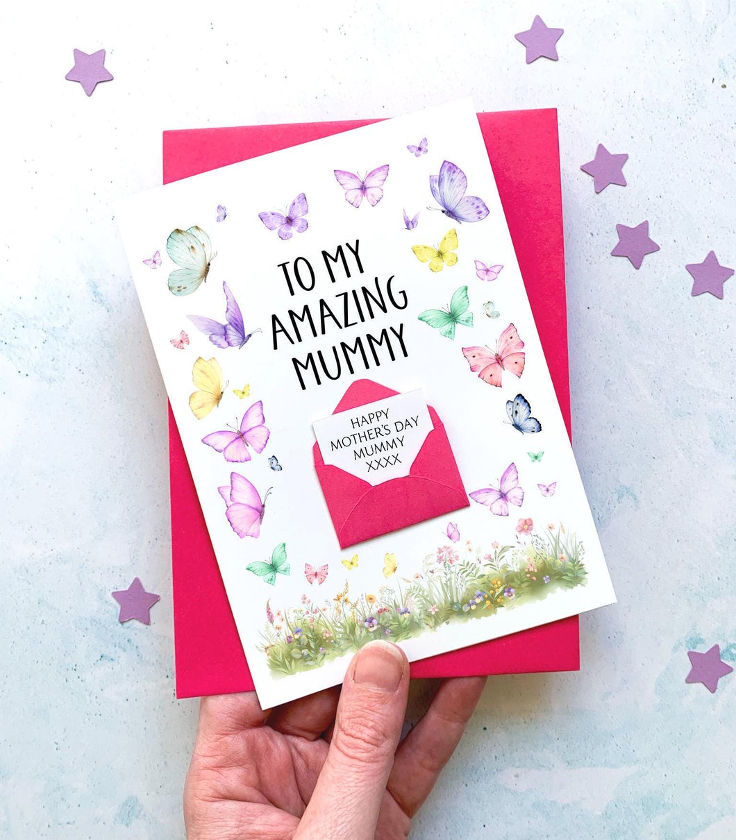 Amazing Mum on Day Card, Personalised Mother's Day Card, Card for Mum to be, Mother's Day UK, Mummy on Mother's Day, Mothering Sunday