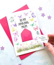 Load image into Gallery viewer, Amazing Mum on Day Card, Personalised Mother&#39;s Day Card, Card for Mum to be, Mother&#39;s Day UK, Mummy on Mother&#39;s Day, Mothering Sunday