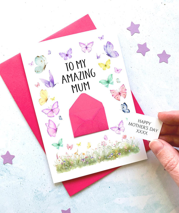 Amazing Mum on Day Card, Personalised Mother's Day Card, Card for Mum to be, Mother's Day UK, Mummy on Mother's Day, Mothering Sunday