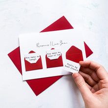 Load image into Gallery viewer, Personalised Reasons I Love You Valentine&#39;s/Anniversary Card