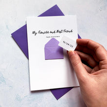 Load image into Gallery viewer, Best Friend Anniversary Card, Fiancee Anniversary Card, Wife to be Anniversary card, Anniversary card for her, Personalised Anniversary Card