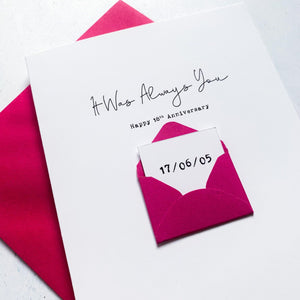 Always You 18th Anniversary Card