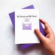 Load image into Gallery viewer, Best Friend Anniversary Card, Fiancee Anniversary Card, Wife to be Anniversary card, Anniversary card for her, Personalised Anniversary Card