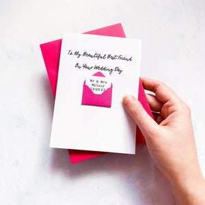 To My Best Friend on your Wedding Day Card, Wedding Card for best friend, Card For Bestie, On your wedding day, Congratulations Card