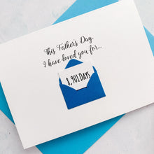 Load image into Gallery viewer, Days Father's Day Card, Father's Day UK, Dad Father's Day Card, Father's Day Card for Husband, Father's Day Card Personalised