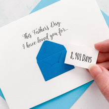 Load image into Gallery viewer, Days Father's Day Card, Father's Day UK, Dad Father's Day Card, Father's Day Card for Husband, Father's Day Card Personalised