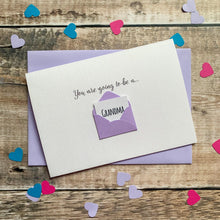 Load image into Gallery viewer, Personalised Baby Reveal Announcement Card – Personalised Pregnancy announcement Card – Card for baby – announcement card for grandparent