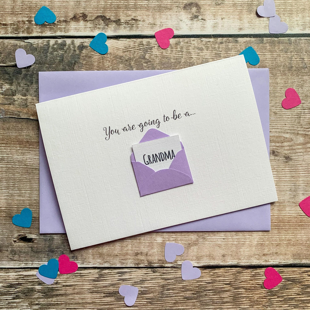 Personalised Baby Reveal Announcement Card – Personalised Pregnancy announcement Card – Card for baby – announcement card for grandparent