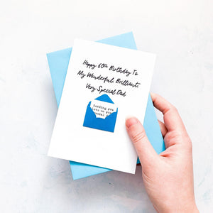 Very Special Dad Birthday Card, Any Age Dad Card, Dad Birthday Card, Male Birthday Card, Birthday card for him, Personalised Card, For him