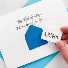 Load image into Gallery viewer, Days Father's Day Card, Father's Day UK, Dad Father's Day Card, Father's Day Card for Husband, Father's Day Card Personalised