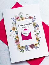 Load image into Gallery viewer, Always You  Floral Anniversary Card, Husband Anniversary Card, Boyfriend Anniversary Card, Card for Wife, Special Date, Personalised, Large