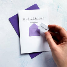 Load image into Gallery viewer, Our Love Is Beautiful Anniversary Card, Husband Anniversary Card, Boyfriend Anniversary Card, Anniversary card for Wife, Personalised