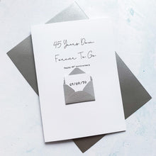 Load image into Gallery viewer, 45th Anniversary Card, 45 Years Down, Husband Anniversary Card, Boyfriend Anniversary Card, Anniversary card for Wife, Personalised