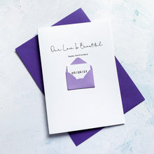 Load image into Gallery viewer, Our Love Is Beautiful Anniversary Card, Husband Anniversary Card, Boyfriend Anniversary Card, Anniversary card for Wife, Personalised