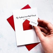 Load image into Gallery viewer, Best Friend Anniversary Card, Husband Anniversary Card, Card for Husband, Anniversary card for him, Personalised Anniversary Card