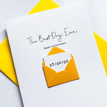 Load image into Gallery viewer, Date Anniversary Card, Husband Anniversary Card, Boyfriend Anniversary Card, Anniversary card for Wife, Personalised Anniversary Card