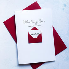 Load image into Gallery viewer, Always You 30th Anniversary Card, Husband Anniversary Card, Boyfriend Anniversary Card, Anniversary card for Wife, Special Date Personalised