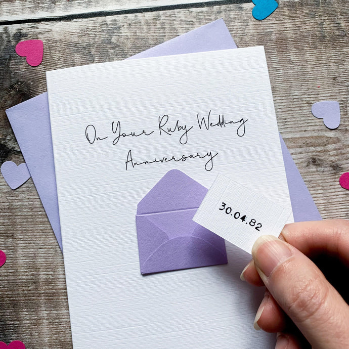 Special Date Anniversary Card, Husband Anniversary Card, Boyfriend Anniversary Card, Anniversary card Wife, Personalised Anniversary Card