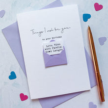 Load image into Gallery viewer, Birthday Wish Card, Birthday Card for her, Birthday card for him, Birthday card for son, Birthday card for husband, boyfriend birthday card