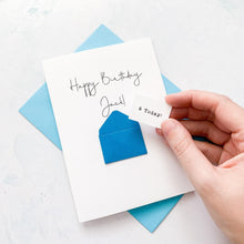 Load image into Gallery viewer, 6th Birthday Card, 6 Year Old, Personalised, Any Name, Birthday Card for boy, cute birthday card, handmade card, 3D Card, son Birthday