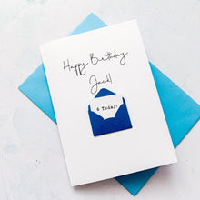 Load image into Gallery viewer, 6th Birthday Card, 6 Year Old, Personalised, Any Name, Birthday Card for boy, cute birthday card, handmade card, 3D Card, son Birthday