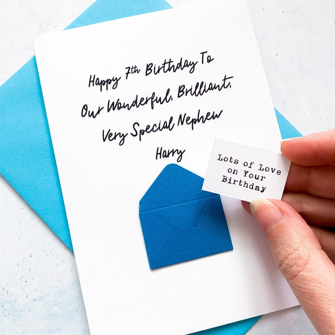 Our Very Special Nephew Birthday Card, Any Age, Son Birthday Card, Male Birthday Card, Birthday card for him, Personalised Card, For Nephew