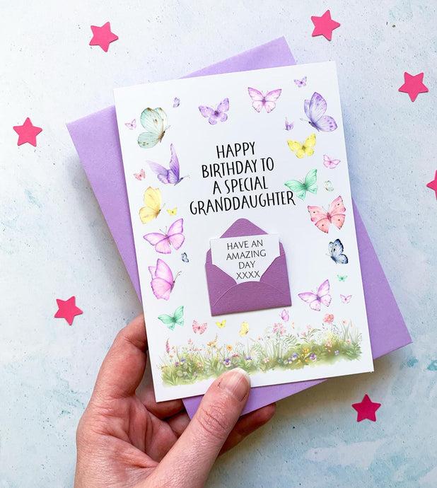 Special Granddaughter Birthday Card, Personalised Birthday Card, Female Birthday Card, Birthday card for her, For Her, Sentimental, Keepsake gift