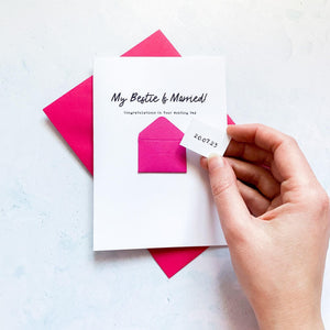 My Bestie Is Married Wedding Day Card, Card For her, On your wedding day, Congratulations Card, Personalised Wedding Card, Card for bride