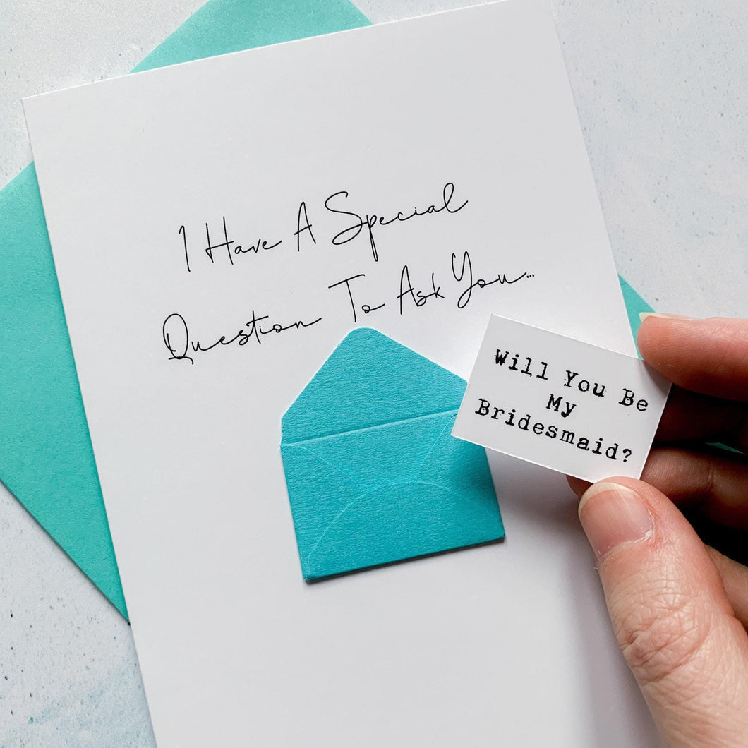 Be My Bridesmaid Proposal Card, Special Question, Maid of Honour Proposal, Bridesmaid proposal Card, Be My Bridesmaid