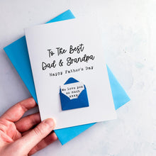 Load image into Gallery viewer, Personalised Fathers Day Card, Best Dad &amp; Grandpa, Custom Handmade Greeting Card, Special Dad Keepsake Gift, To My Dad, 1st Father's Day