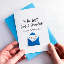 Load image into Gallery viewer, Personalised Fathers Day Card, Best Dad &amp; Grandad, Custom Handmade Greeting Card, Special Dad Keepsake Gift, To My Dad, 1st Father's Day