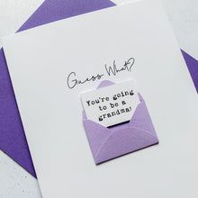 Load image into Gallery viewer, Going to be a Grandma Baby Announcement, Guess What, Baby Announcement, Baby Reveal, Baby Reveal To Grandparents, Baby Reveal Ideas