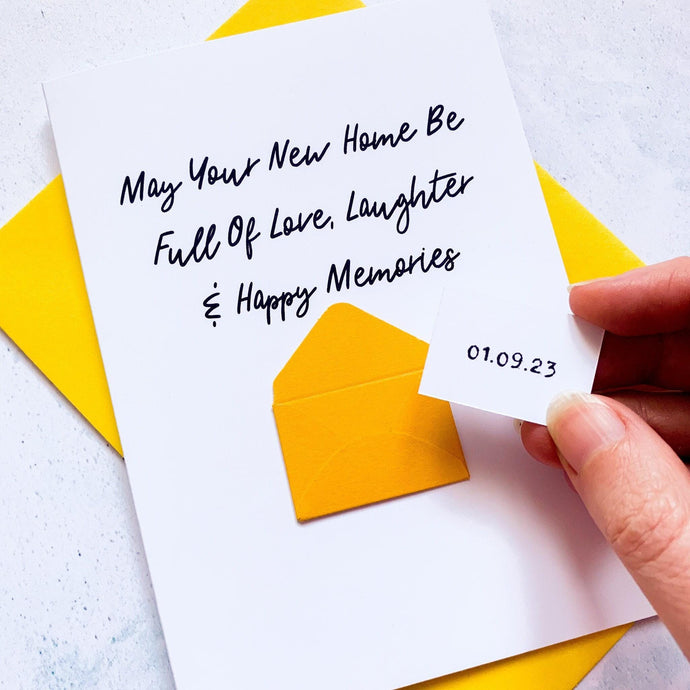 New Home, New Memories Card, Personalised New Home Card, 1st Home Card, First Home Card, Congratulations Card, on your new home