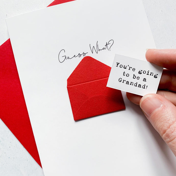 Going to be a Grandad Baby Announcement, Guess What, New Baby Announcement, Baby Reveal, Baby Reveal To Grandparents, Baby Reveal Ideas