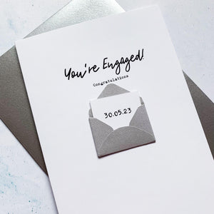 You&#39;re Engaged Congratulations card, Engagement card, Congratulations on your engagement, card for couple, on your engagement
