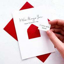 Load image into Gallery viewer, Always You Valentine&#39;s Day Card, Husband Valentine&#39;s Card, Boyfriend Valentine&#39;s Card, Valentine&#39;s Day card for Wife, Personalised