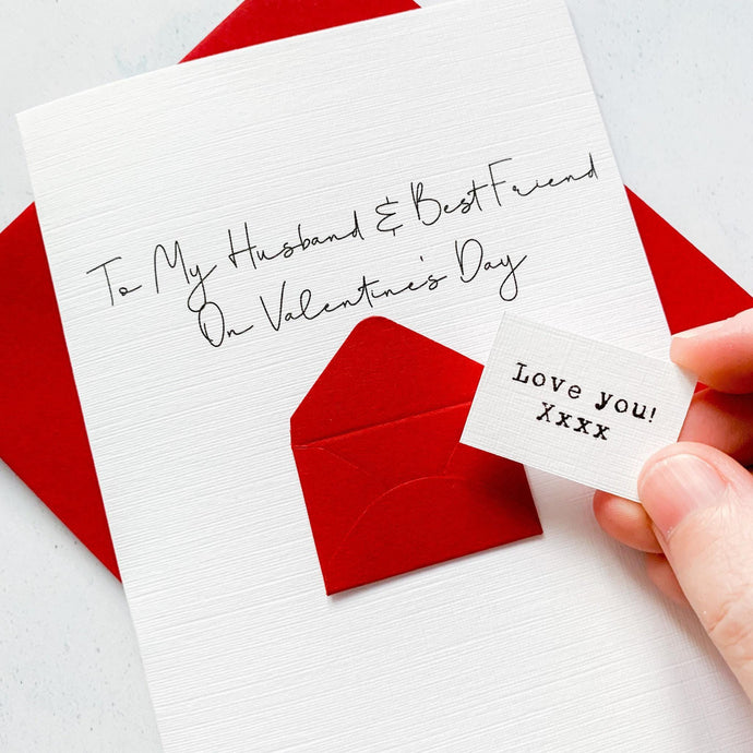 Husband and Best Friend Valentine's Day Card, Husband Valentine's Card, Boyfriend Valentine's Card, Valentine's Day card for Wife
