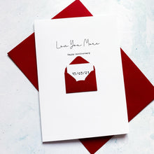 Load image into Gallery viewer, Love You More Anniversary Card, Husband Anniversary Card, Boyfriend Anniversary Card, Anniversary card for Wife, Special Date, Personalised