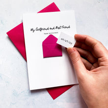 Load image into Gallery viewer, Best Friend Anniversary Card, Girlfriend Anniversary Card, Wife Anniversary card, Anniversary card for her, Personalised Anniversary Card