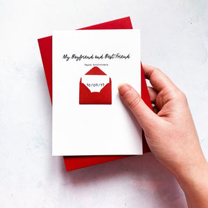 Best Friend Anniversary Card, Boyfriend Anniversary Card, Husband Anniversary card, Anniversary card for him, Personalised Anniversary Card