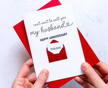 Load image into Gallery viewer, Anniversary Card, Card for Fiancé, Wedding Countdown Card, Romantic Card for Husband to Be, Engagement Gift, I Do Card, Handmade Card