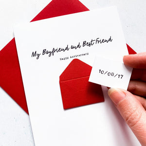Best Friend Anniversary Card, Boyfriend Anniversary Card, Husband Anniversary card, Anniversary card for him, Personalised Anniversary Card