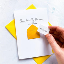 Load image into Gallery viewer, You Are My Person Anniversary Card, Husband Anniversary Card, Boyfriend Anniversary Card, Anniversary card for Wife, Special Date