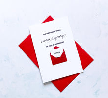 Load image into Gallery viewer, 1st Anniversary Card for Couple, Personalised One Year Wedding Card, Romantic Paper Anniversary Gift, For my Husband Wife Partner