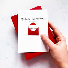 Load image into Gallery viewer, Best Friend Anniversary Card, Husband Anniversary Card, Card for Husband, Anniversary card for him, Personalised Anniversary Card