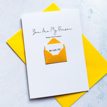 Load image into Gallery viewer, You Are My Person Anniversary Card, Husband Anniversary Card, Boyfriend Anniversary Card, Anniversary card for Wife, Special Date