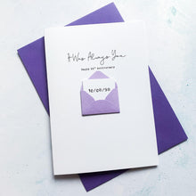Load image into Gallery viewer, Always You 20th Anniversary Card, Husband Anniversary Card, Boyfriend Anniversary Card, Anniversary card for Wife, Special Date Personalised