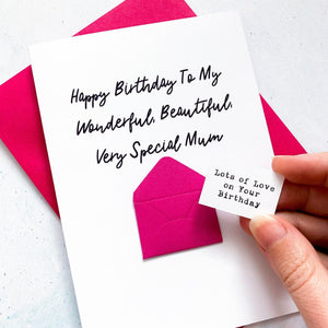 Very Special Mum Birthday Card, Mum Birthday Card, Female Birthday Card, Birthday card for her, Personalised Card, For Her